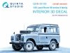 Quinta Studio QDS-35139 Land Rover 88 series II family 3D-Printed & coloured Interior on decal paper (AK Interactive) (Small version) 1/35